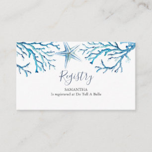 Under the Sea Registry Enclosure Card