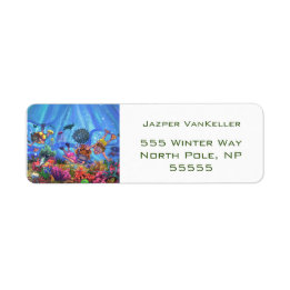 Under the Sea Return Address Label