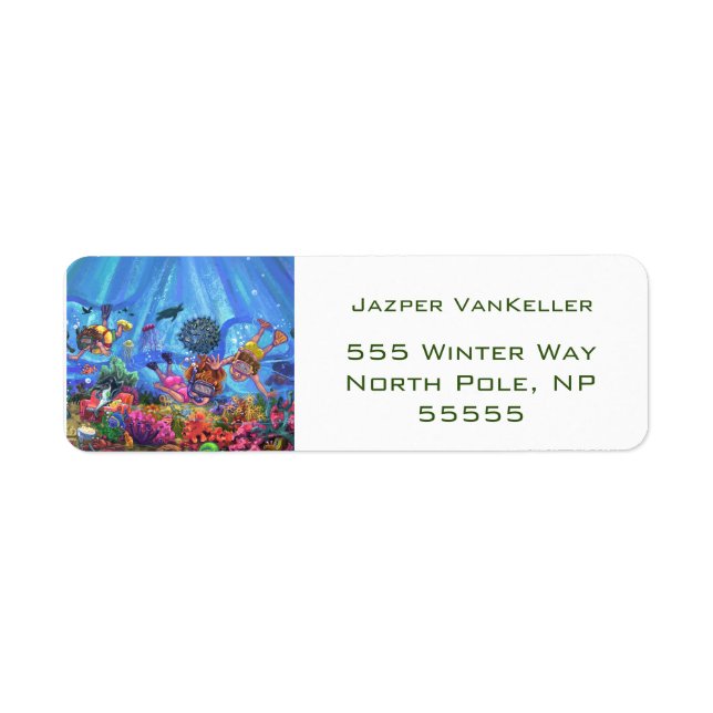 Under the Sea Return Address Label (Front)