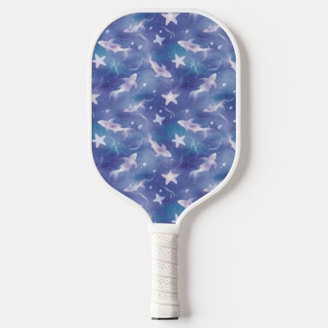 Under The Sea: Sharks Pickleball Paddle (Front)