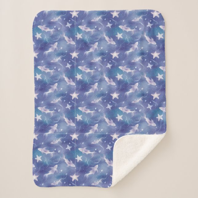 Under The Sea Sherpa Blanket (Front)