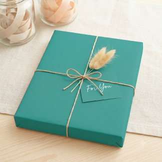 Under the Sea Solid Green Wrapping Paper