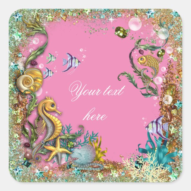 Under the Sea Square Sticker (Front)
