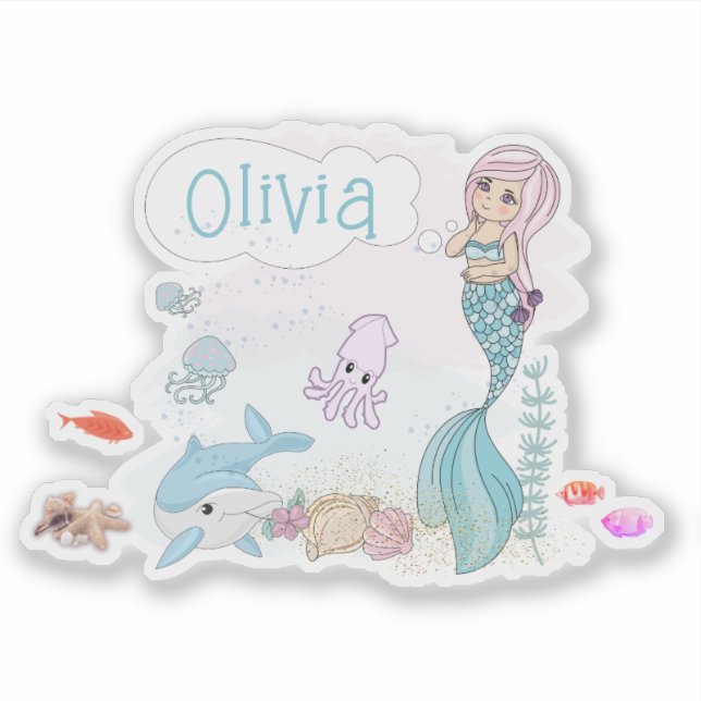 Under the Sea Sweet Mermaid Personalized (Front)
