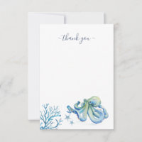 Under The Sea Thank You Blue Octopus