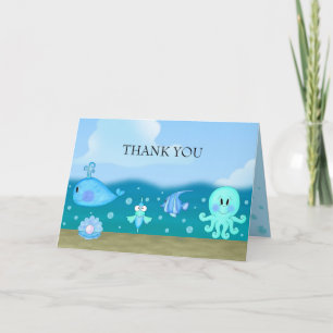 Under The Sea Thank You Card