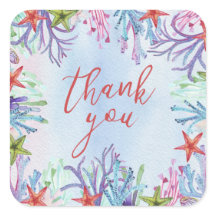Under the Sea Thank You Sticker
