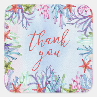 Under the Sea Thank You Sticker