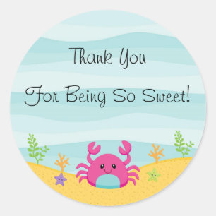 Under The Sea Thank You Sticker