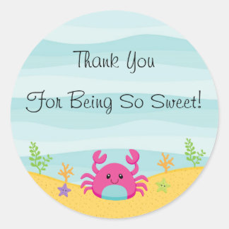 Under The Sea Thank You Sticker