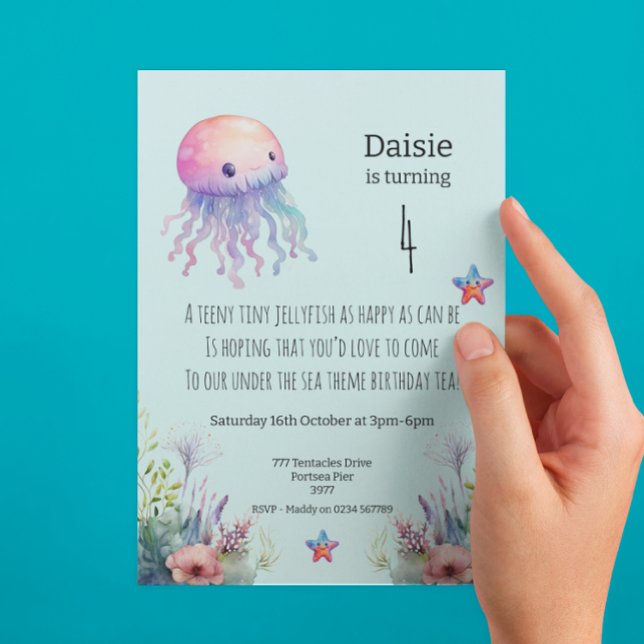 Under The Sea Theme Birthday Party Invitation  (Creator Uploaded)