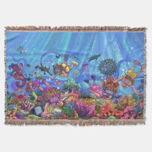 Under the Sea Throw Blanket