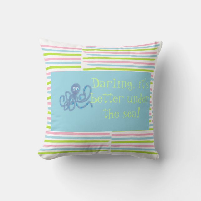 Under the Sea Throw pillow (Front)