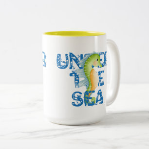under the sea Two-Tone coffee mug