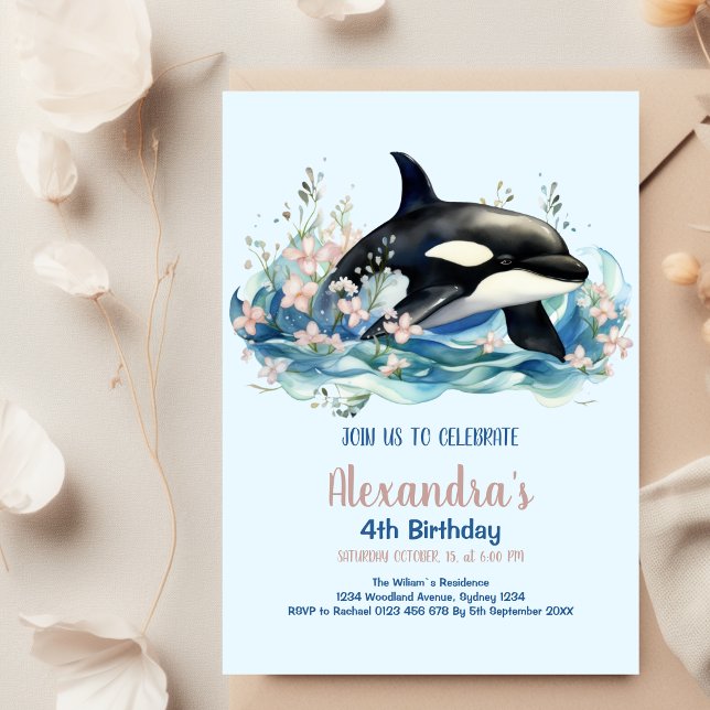 Under the Sea Watercolor Birthday  Invitation (Creator Uploaded)