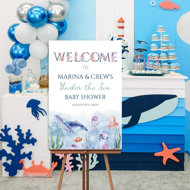 Under the Sea Welcome Sign Poster Board (Creator Uploaded)