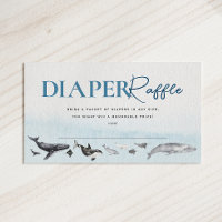 Under The Sea Whale Baby Shower Diaper Raffle