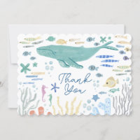 Under The Sea Whale Thank You