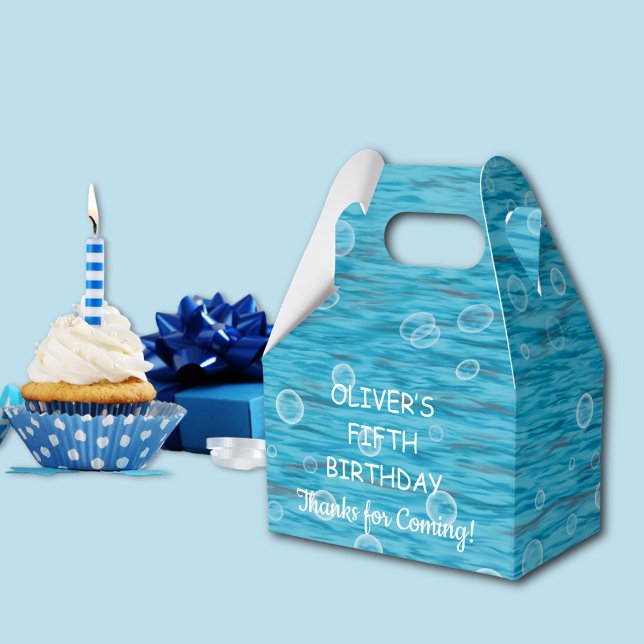 Under The Sea With Dolphins Birthday Party Favour Box (Creator Uploaded)