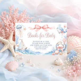 Under the Sea You Soon Baby Shower Books for Baby Enclosure Card
