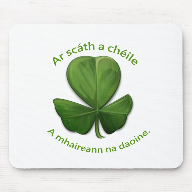 Under the shelter of each other people survive mouse pad (Front)