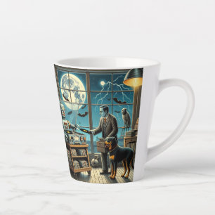 Under the Silver Moon: The Vinyl Archivist and His Latte Mug