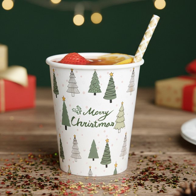Under the Snowy Trees – Christmas Paper Cups (Creator Uploaded)