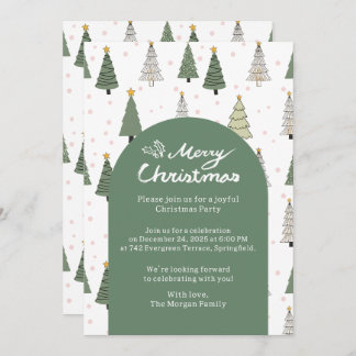 Under the Snowy Trees – Christmas Party Invitation