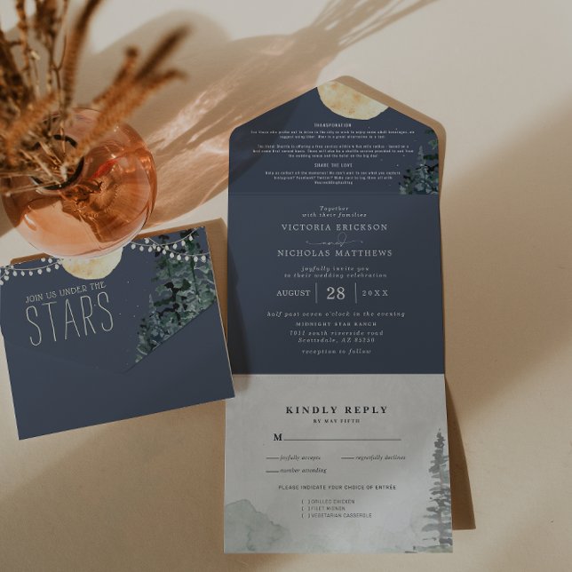 Under The Stars | All in One Wedding Invite (Creator Uploaded)