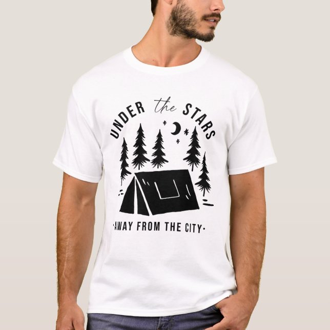 Under The Stars Away From The City T-Shirt (Front)