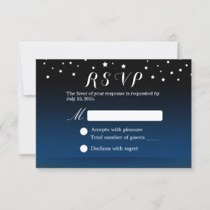 Under the Stars Beach Wedding RSVP