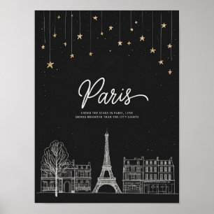 Under the stars in Paris I Poster