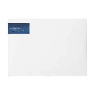 Under the stars Navy Starry Night Wrap Around Label