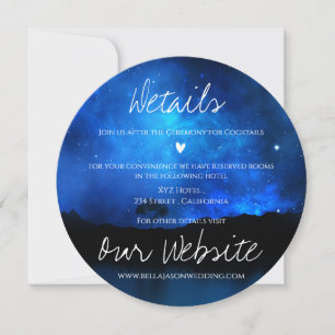 Under The Stars Night Sky Starry Wedding Details