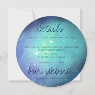 Under The Stars Night Sky Starry Wedding Details