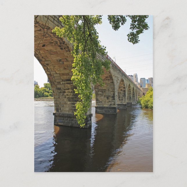Under The Stone Arch Bridge Postcard (Front)