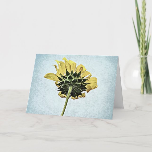 Under The Sunflower Blank Card (Front)
