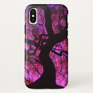 Under The Tree in Pink/Purple iPhone X Case