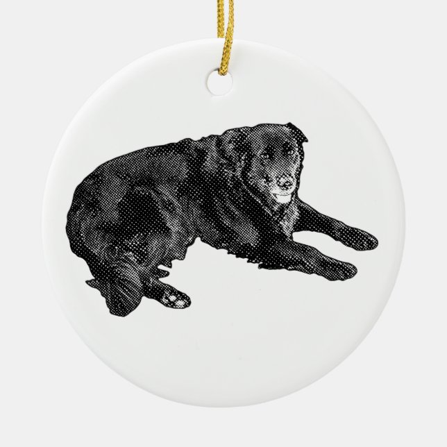 Under the Tree, Watchful Soul Ceramic Ornament (Front)