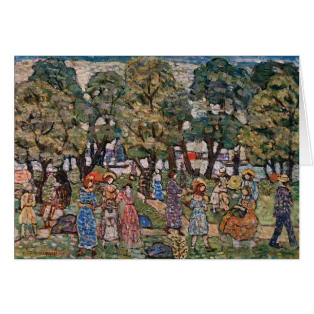 Under the Trees by Maurice Prendergast, Fine Art (Front Horizontal)
