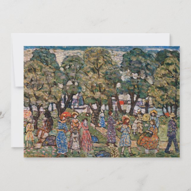 Under the Trees by Maurice Prendergast, Fine Art (Front)