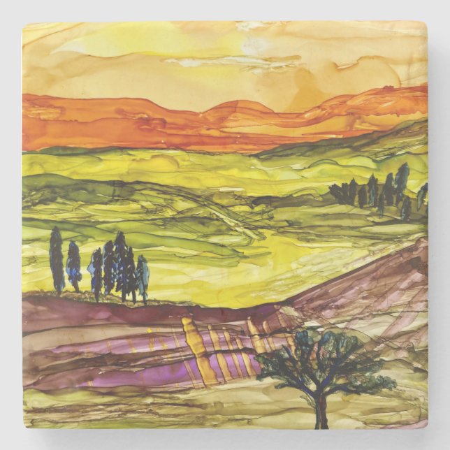 Under The Tuscan Sun   Stone Coaster (Front)
