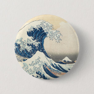 Under the Wave off Kanagawa 6 Cm Round Badge