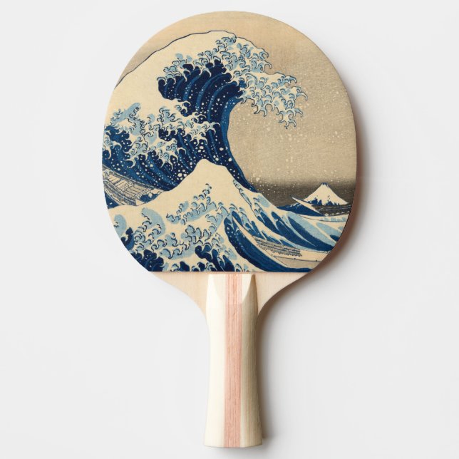 Under the Wave off Kanagawa by Katsushika Hokusai Ping Pong Paddle (Front)
