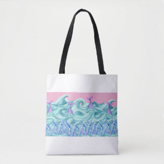 Under the Waves - Mermaid Tails - Tote Bag