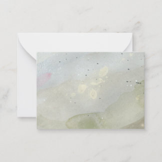 "Under the Waves": Original Abstract Note Card