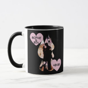 Under Umbrella: Romantic Couple Kissing in Rain Mug