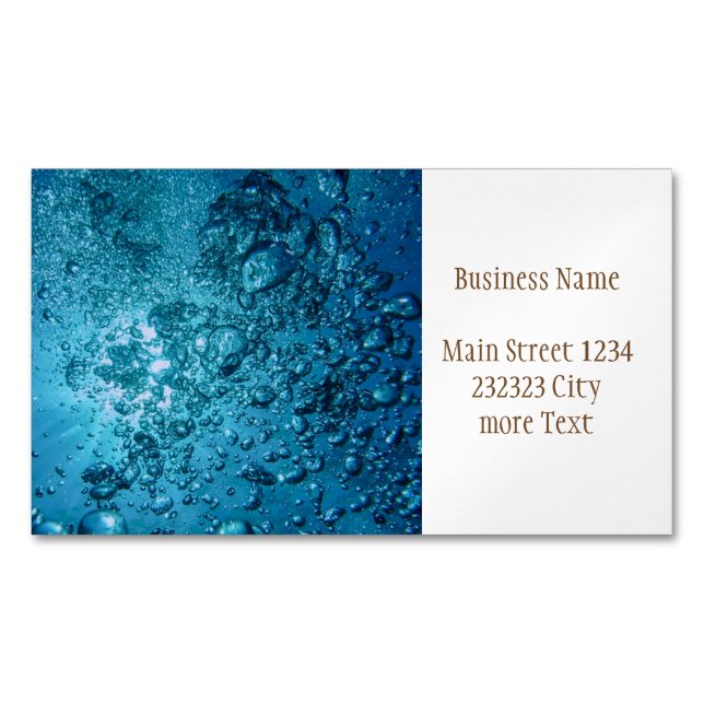 under water 03 	Magnetic business card (Front)