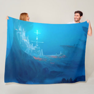 UNDER WATER CITY FLEECE BLANKET
