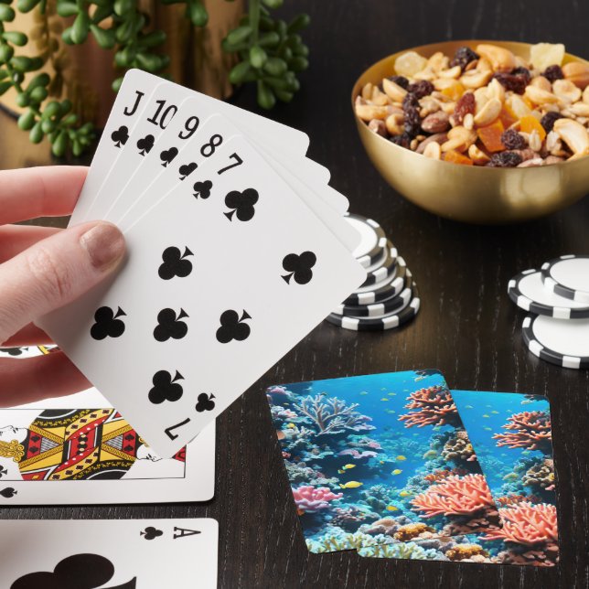Under water coral reefs playing cards (In Situ)